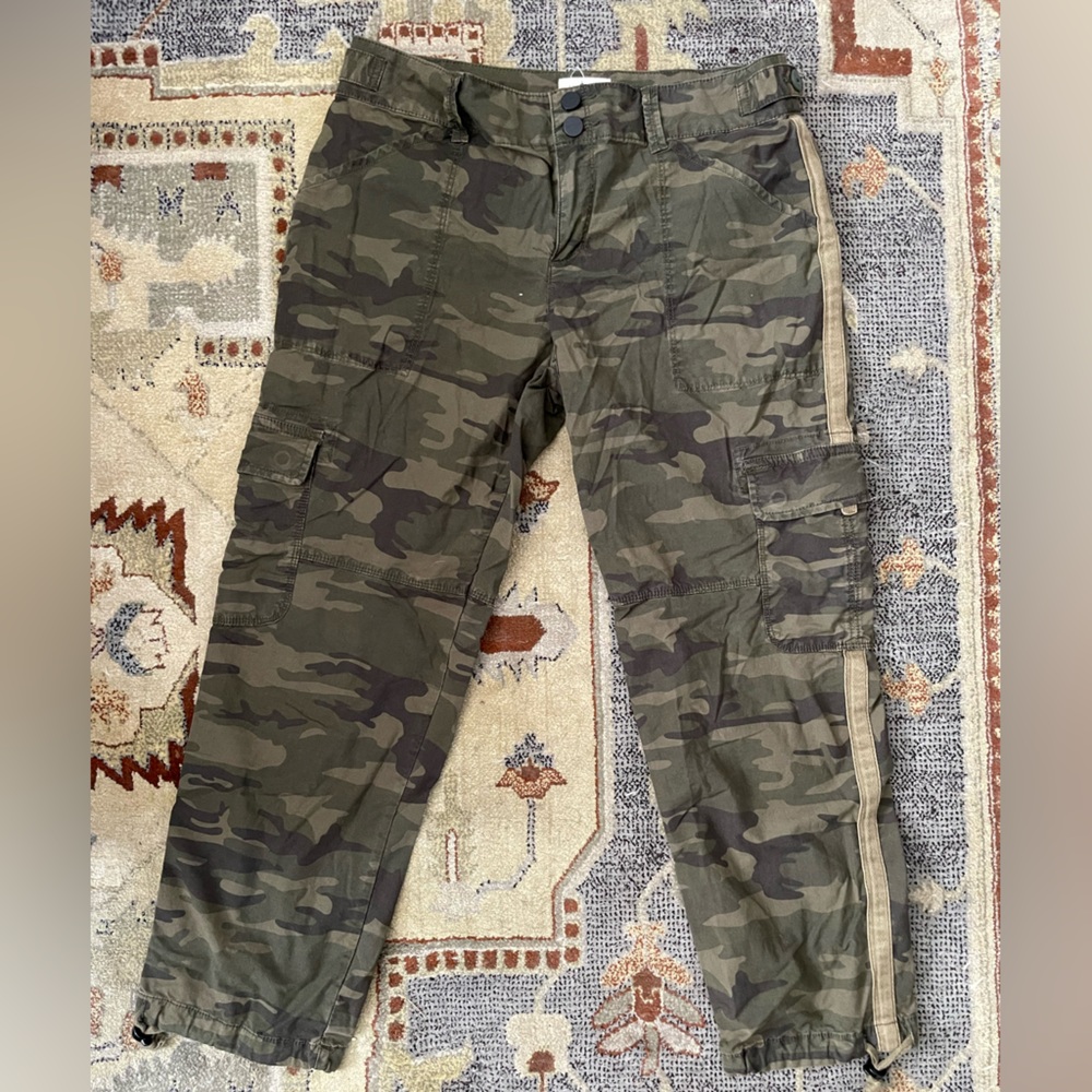 Camo Print Cargo Pants